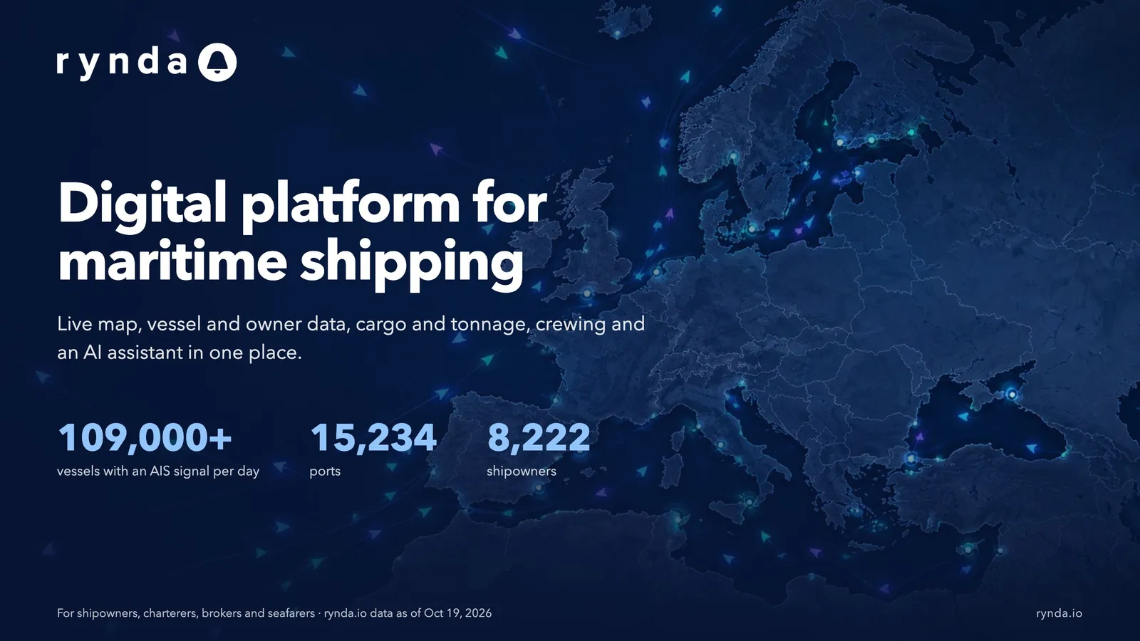 Digital platform for maritime shipping