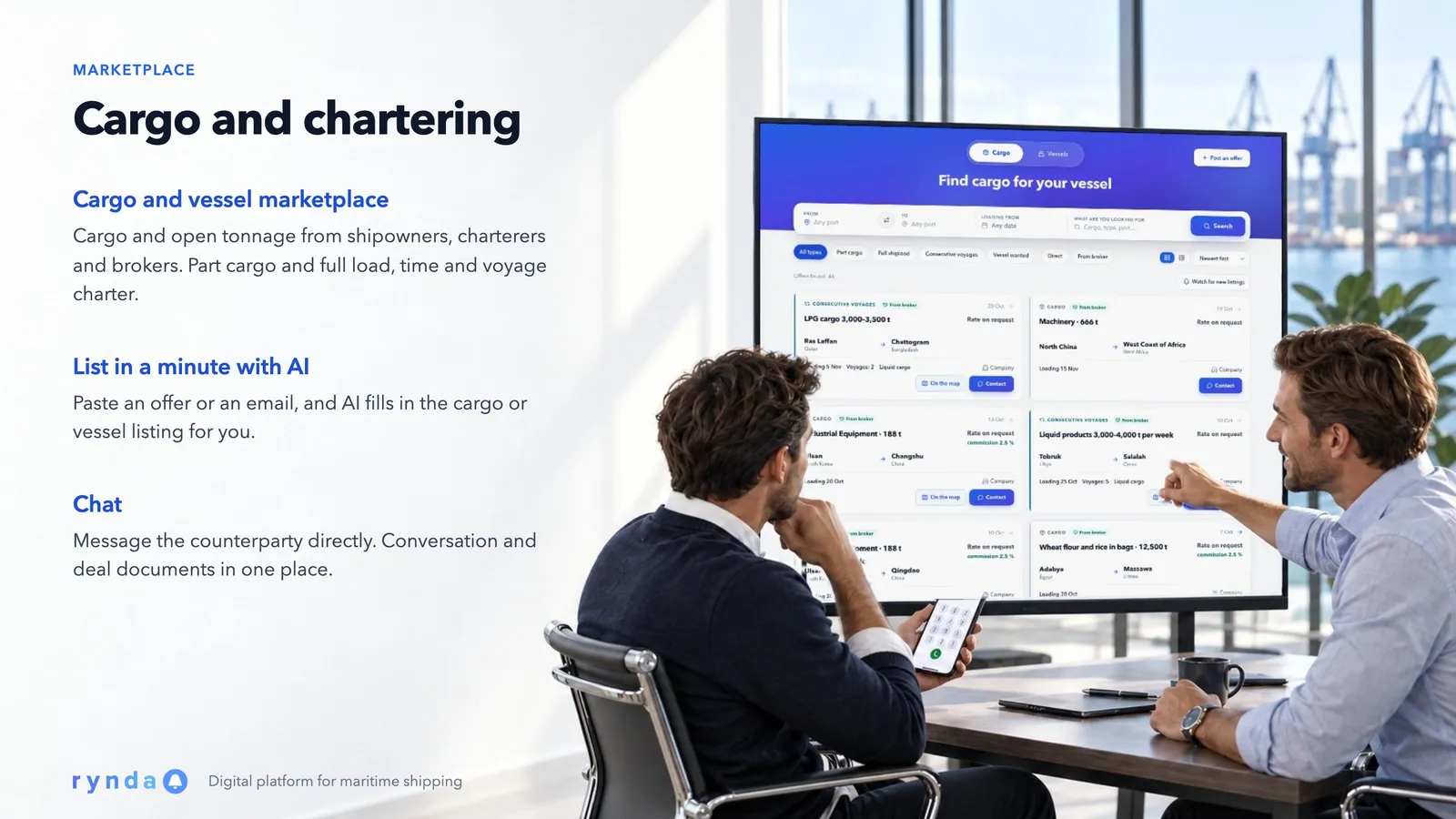 Cargo and chartering